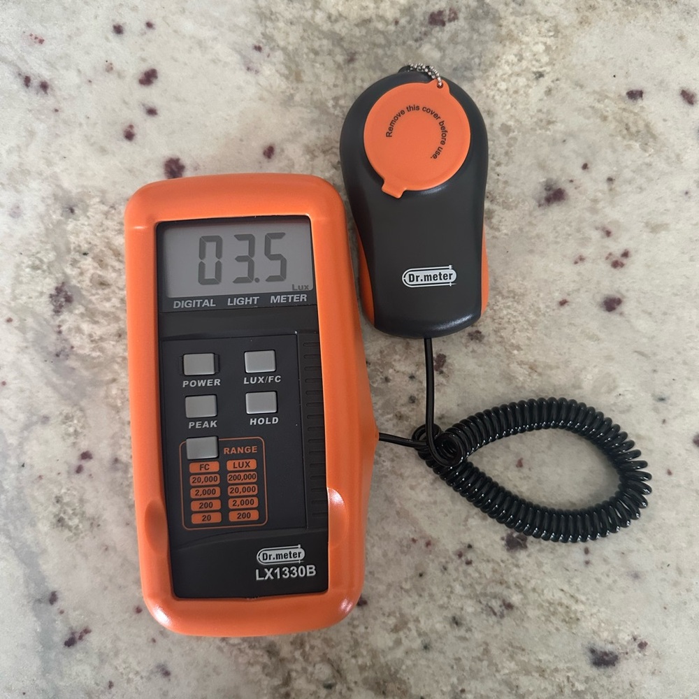 LX1330B Orange Digital Light Meter